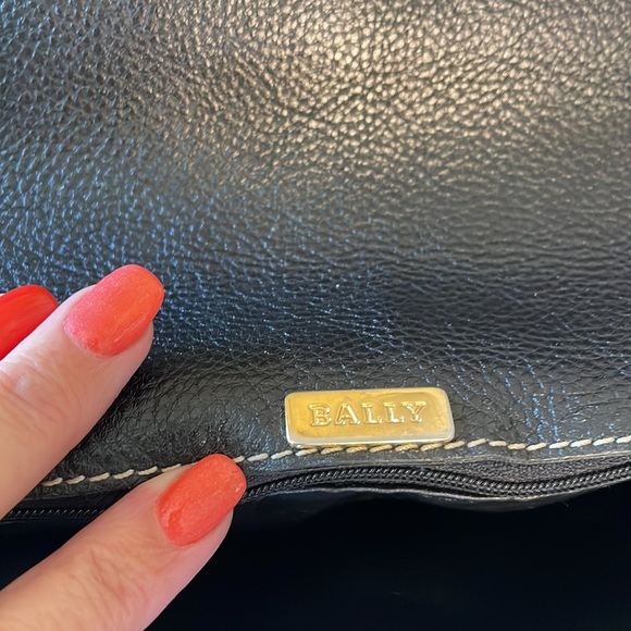 Bally vintage flap cross body pumices GENUINE pebble leather lots of space retro - Picture 8 of 16